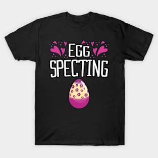 egg specting pregnant easter egg easter mom baby reveal mom T-Shirt